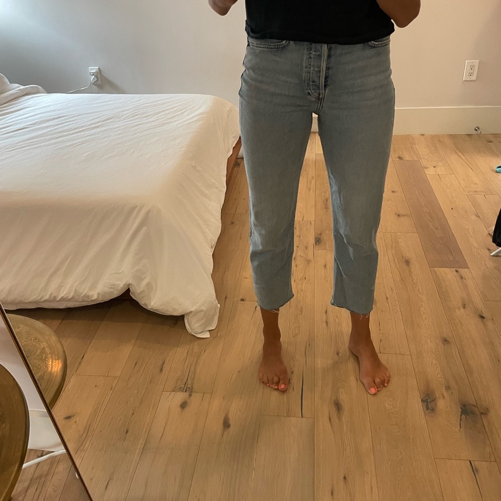 RE/DONE 70’s Stovepipe Light Wash Jean size 25